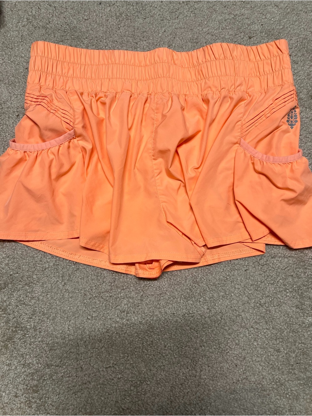 Free People Get Your Flirt On Shorts - Orange